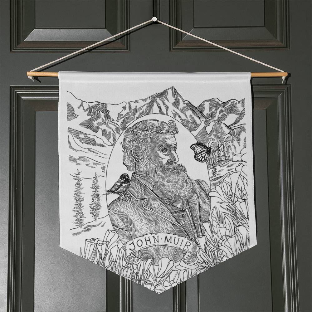 Original John Muir Artwork Wall Pennant